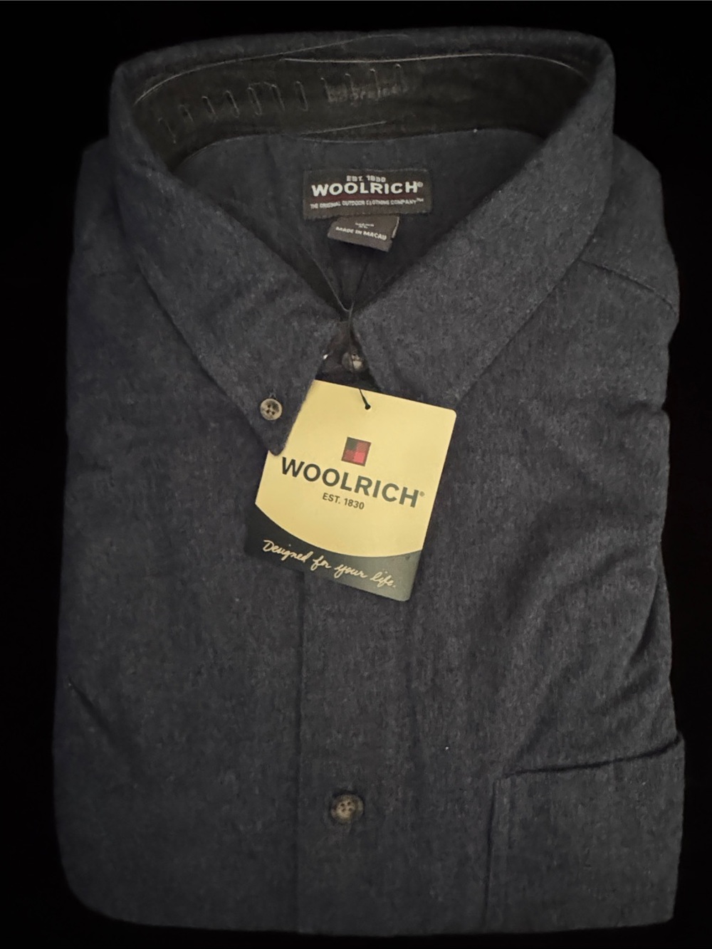 WOOLRICH Sportsman Heather Flannel  Shirt - NWT